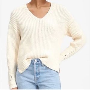 Everlane Texture Cotton V Neck